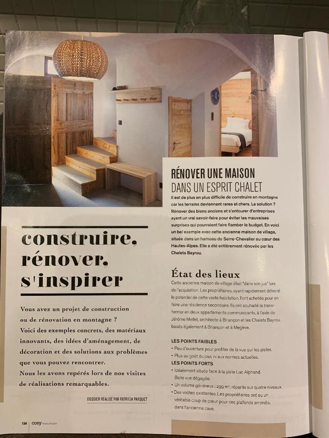 Le Gabion, Luxueux Appartement Avec Sauna, Serre Chevalier Vallee Saint-Chaffrey Exteriér fotografie